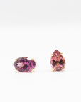 SAUER - Love Wins Earrings, Pink Tourmaline & Citrine