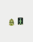 SAUER - Love Wins Earrings, Green Tourmaline & Peridot