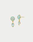 SAUER - Uirapuru Earrings, Blue Topaz