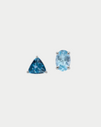 SAUER - Love Wins Stud, Sky Blue Topaz & London Blue Topaz