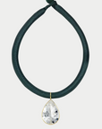 SAUER - Yvonne Rock Crystal Necklace, Green