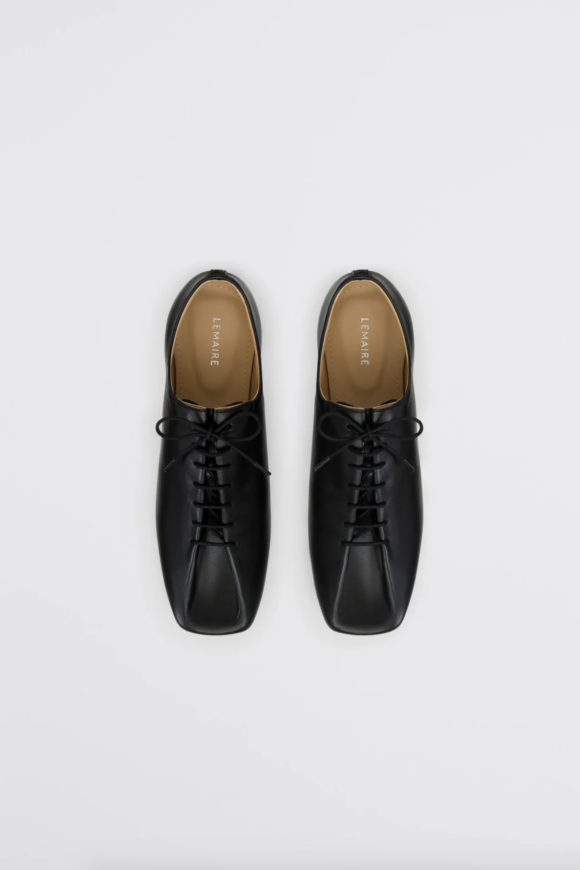 LEMAIRE - Souris Flat Classic Derbies, Black