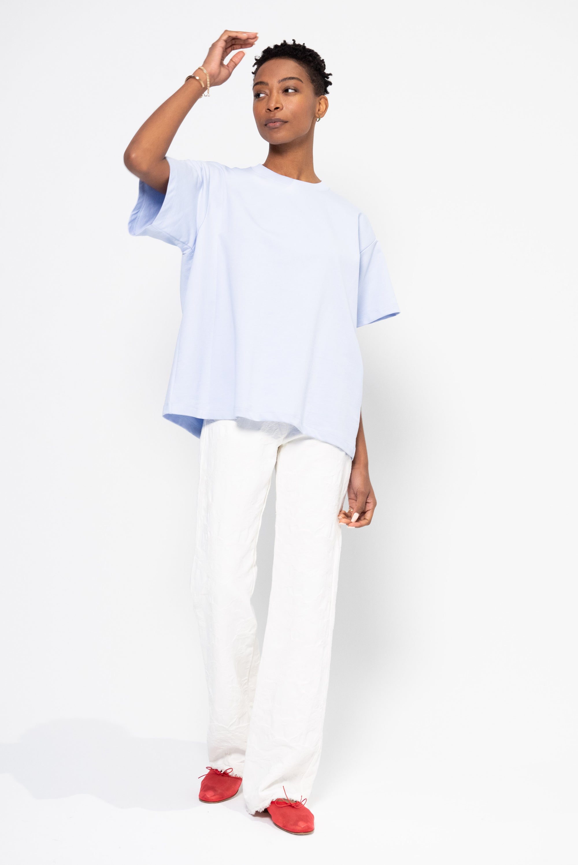 Big Cotton Jersey Tee, Sky