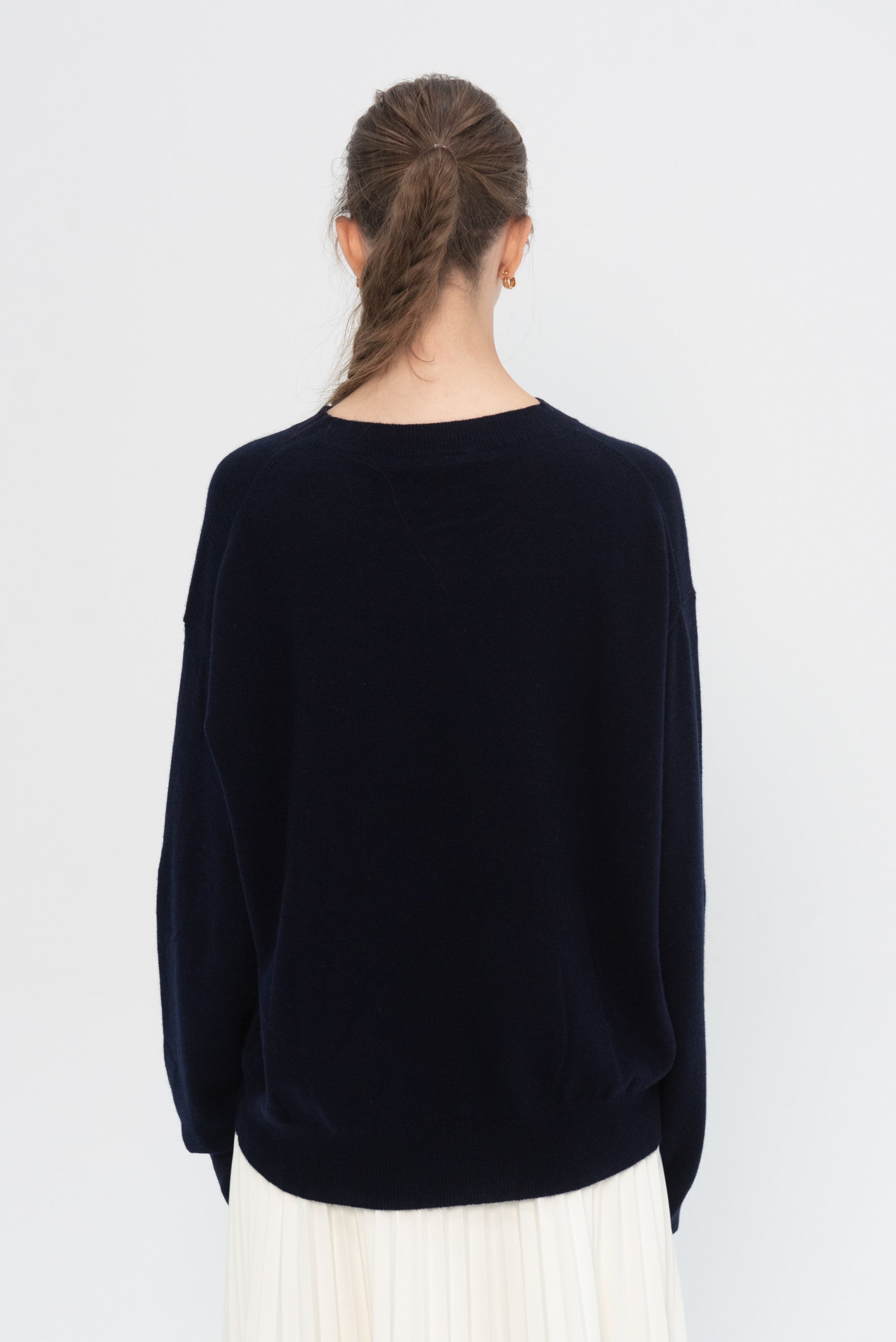 SOFIE D&#39;HOORE - Molecule Cashmere Crewneck Sweater, Midnight