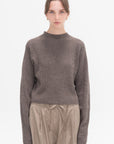 SOFIE D'HOORE - Montana Ribbed Sweater, Taupe Melange