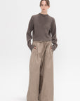 SOFIE D'HOORE - Montana Ribbed Sweater, Taupe Melange