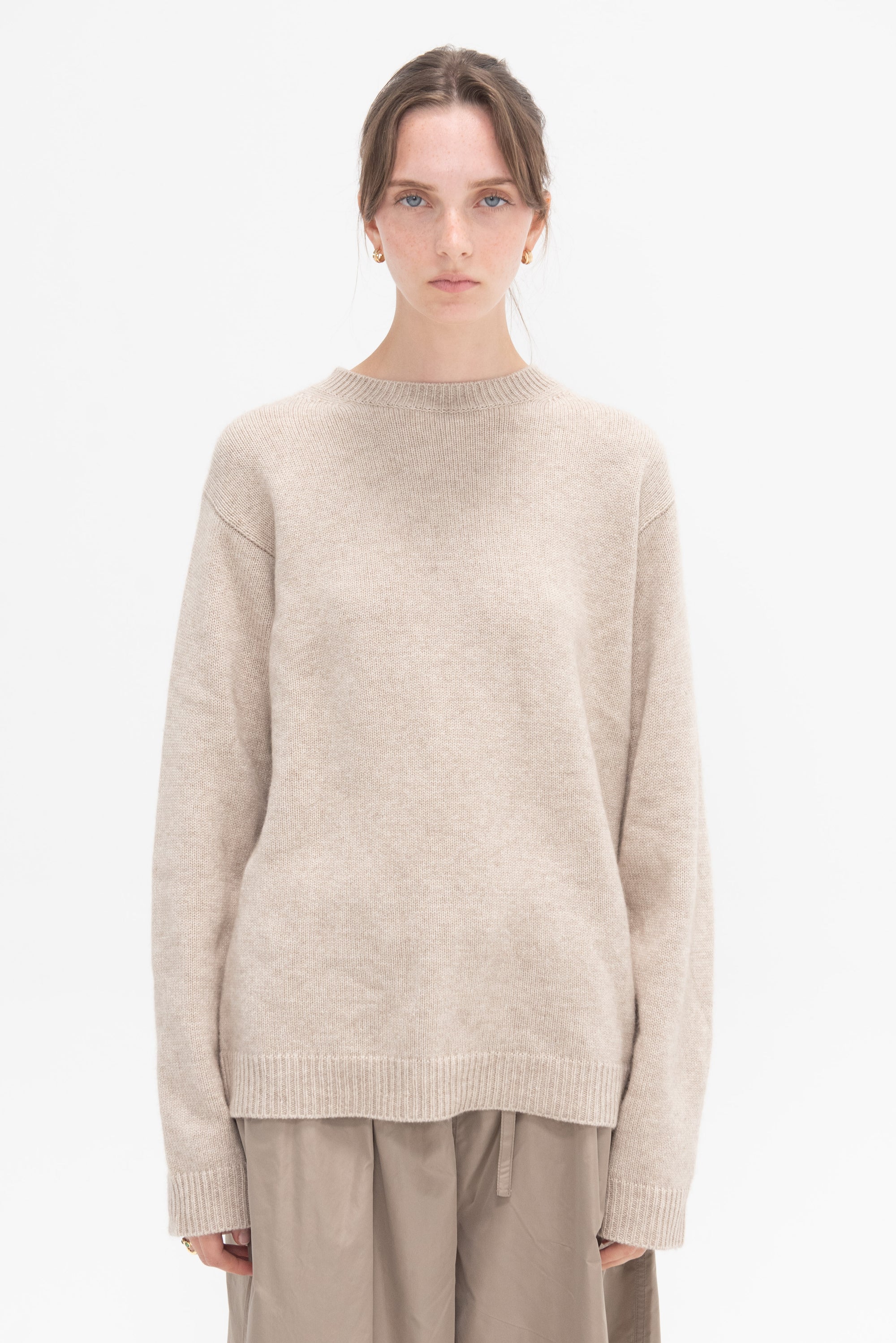 SOFIE D'HOORE - Moody Cashmere Sweater, Oatmeal