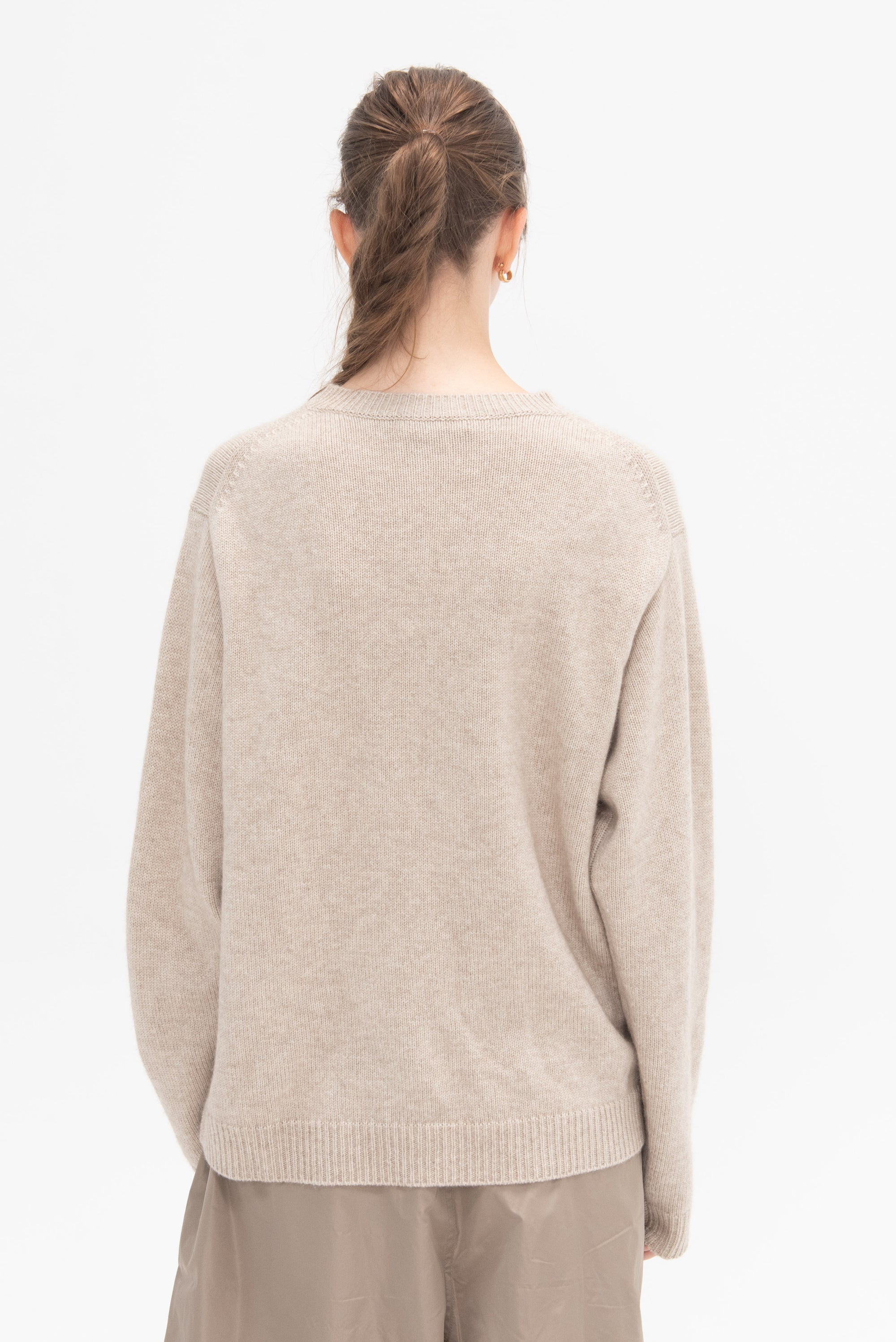 SOFIE D&#39;HOORE - Moody Cashmere Sweater, Oatmeal