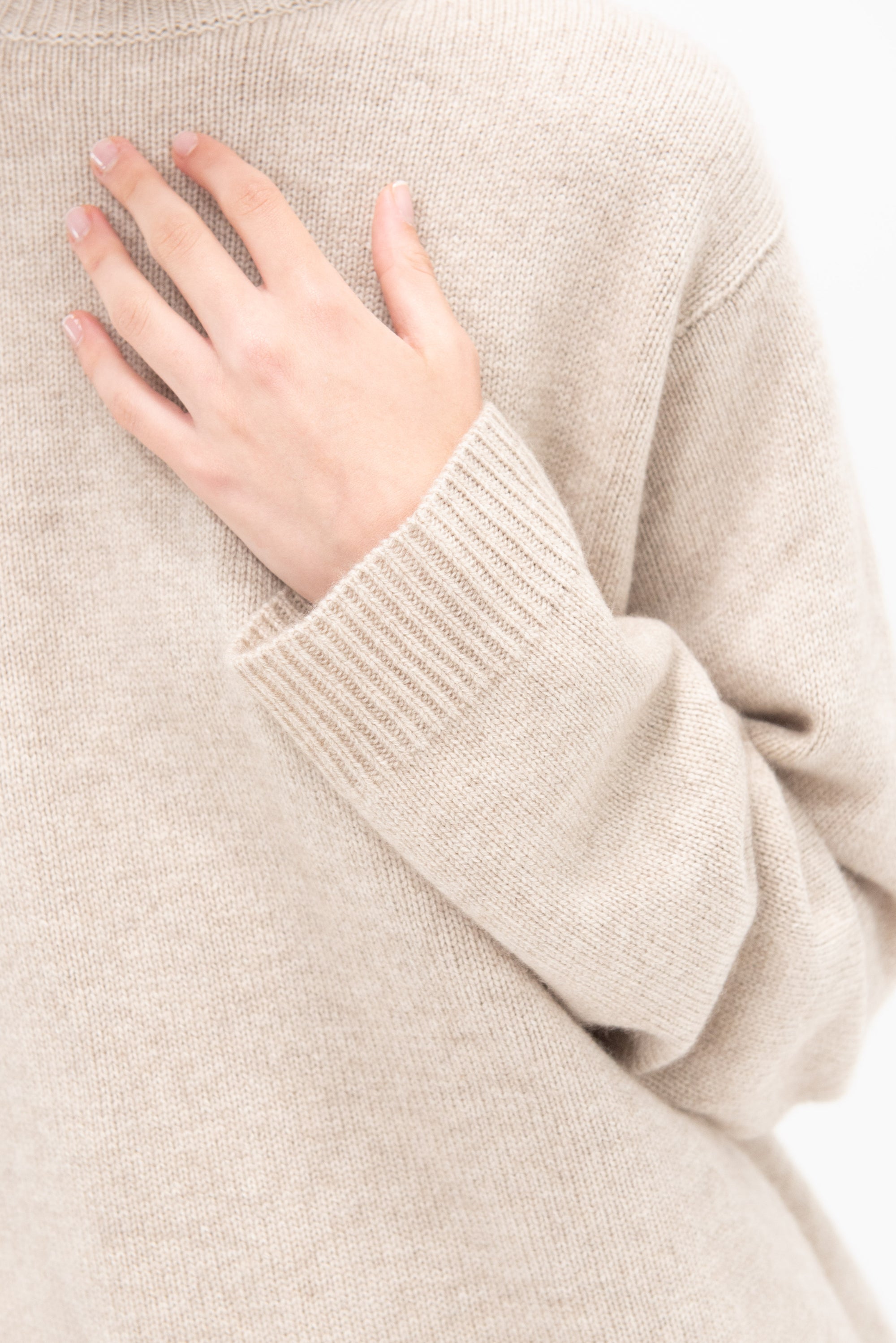 SOFIE D&#39;HOORE - Moody Cashmere Sweater, Oatmeal