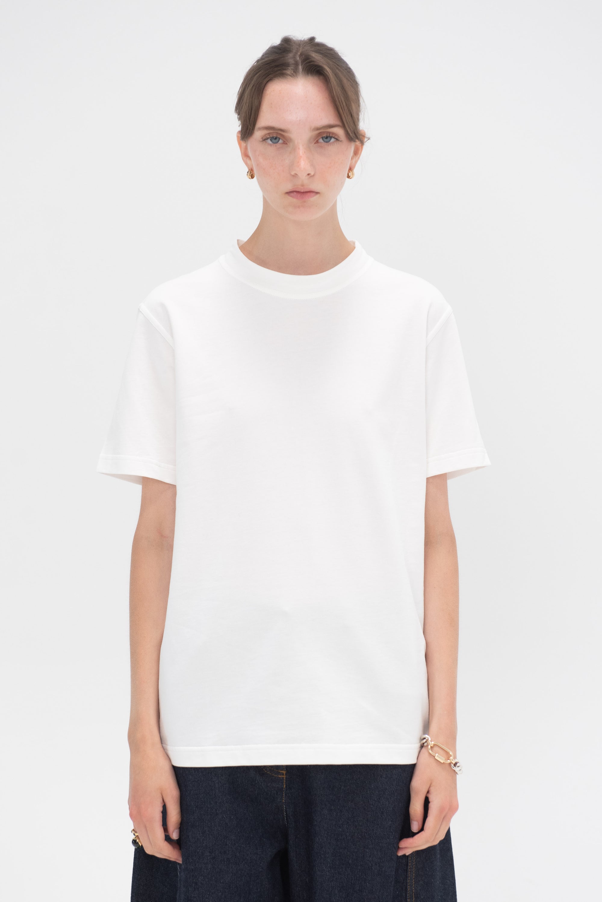 SOFIE D'HOORE - Tag Fine Cotton Fleece Tee, White