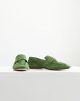 SOPHIQUE - Essenziale Classic Suede Loafer, Dark Green