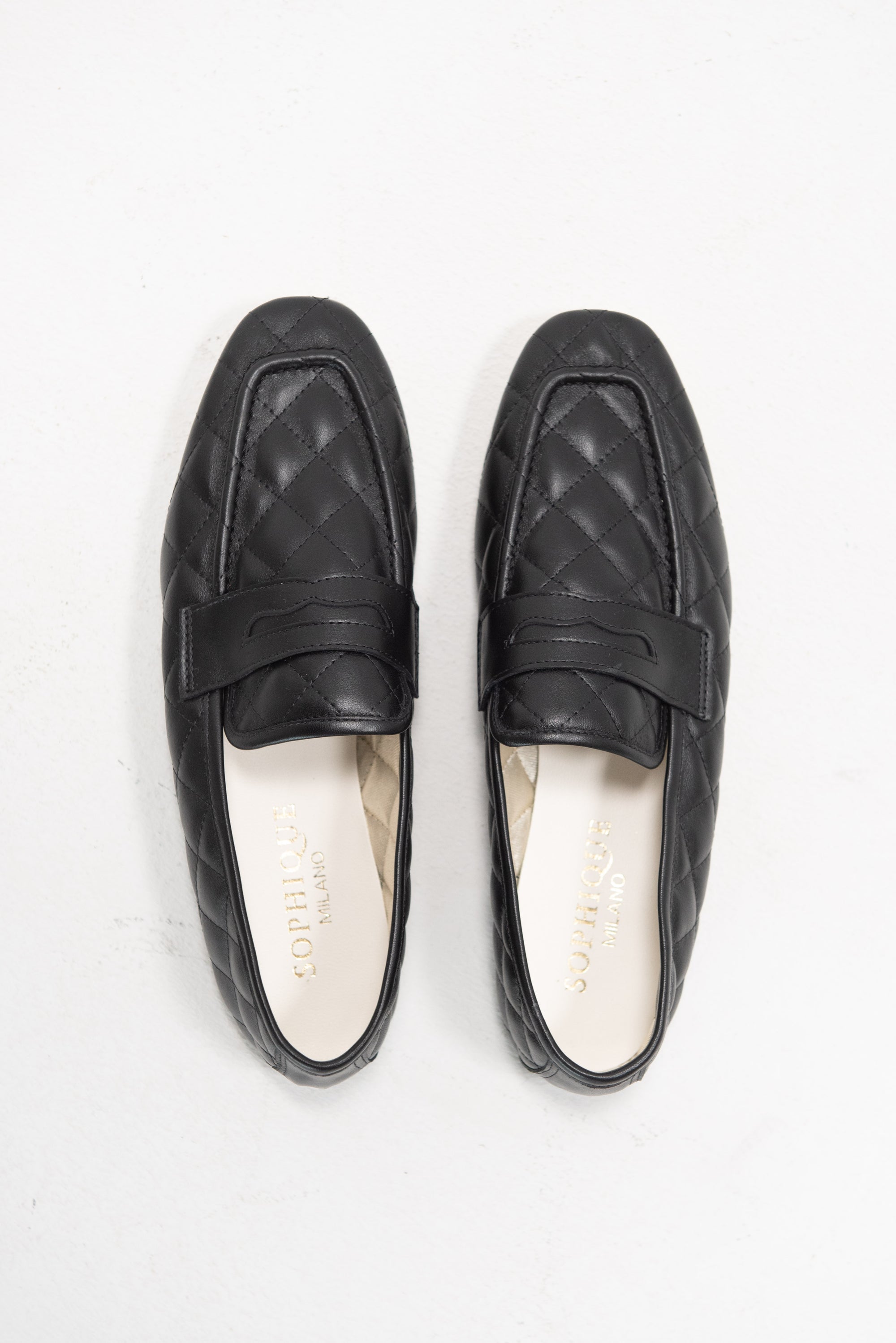 SOPHIQUE - Essenziale Classic Loafer, Quilted Black