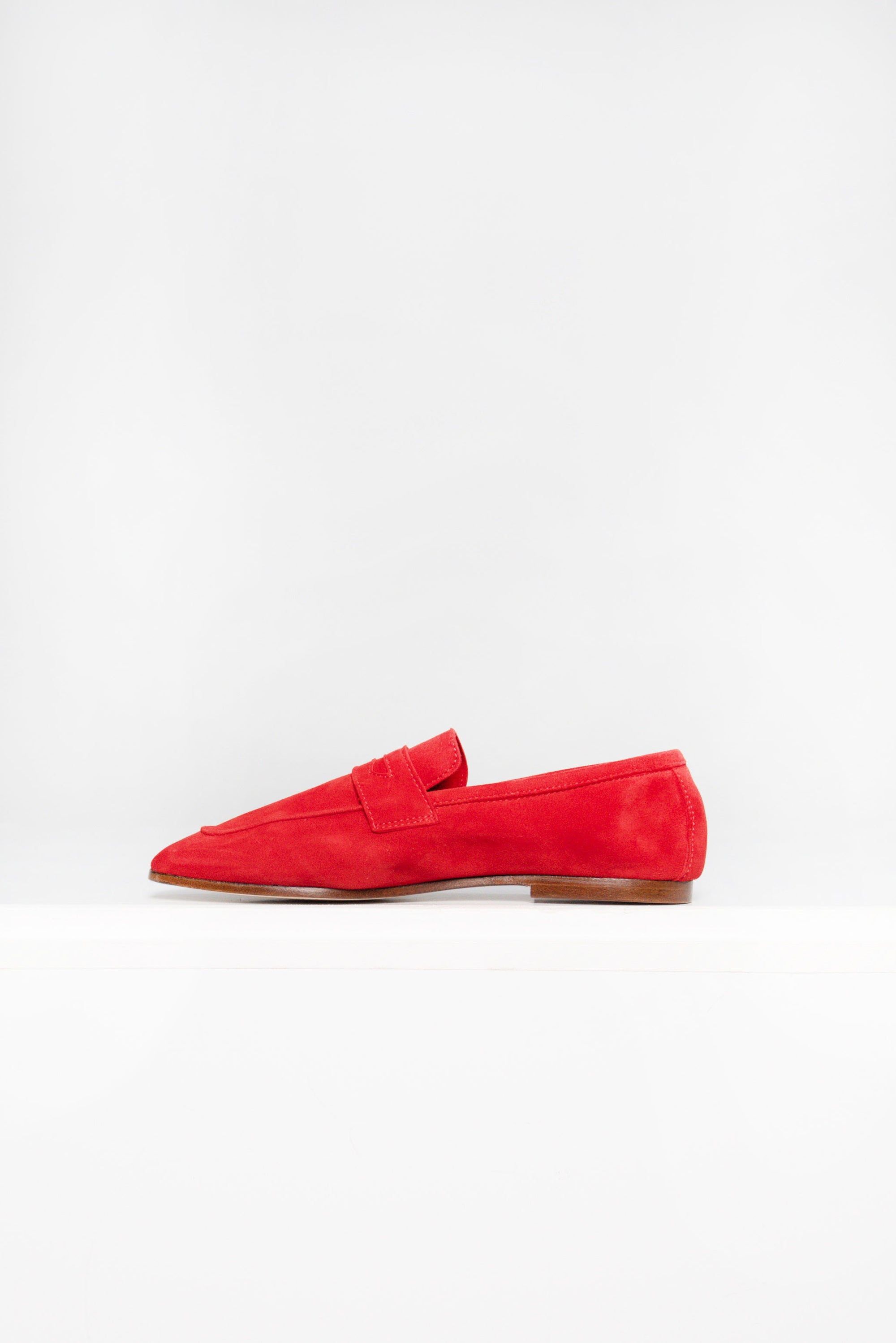 Essenziale Loafer, Red Suede