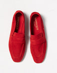 Essenziale Loafer, Red Suede