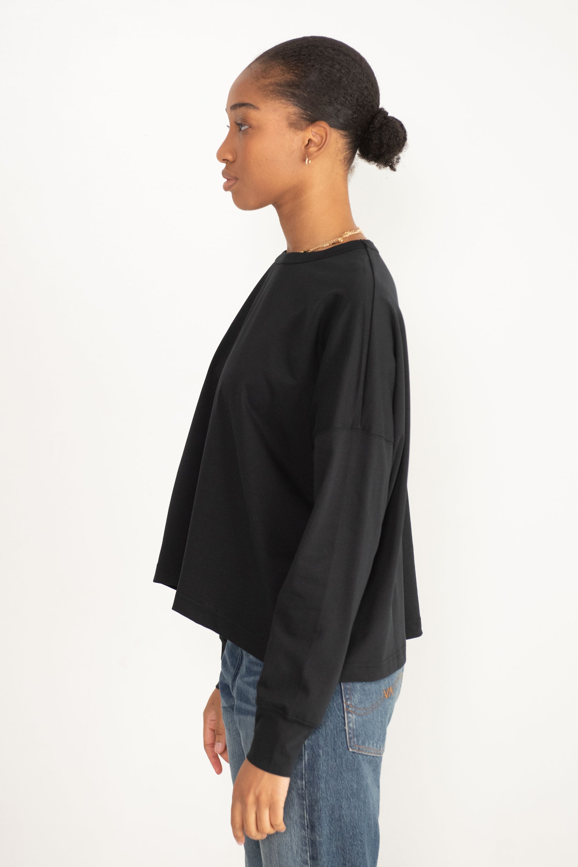 Studio Nicholson - Loop Long Sleeve T-Shirt, Black