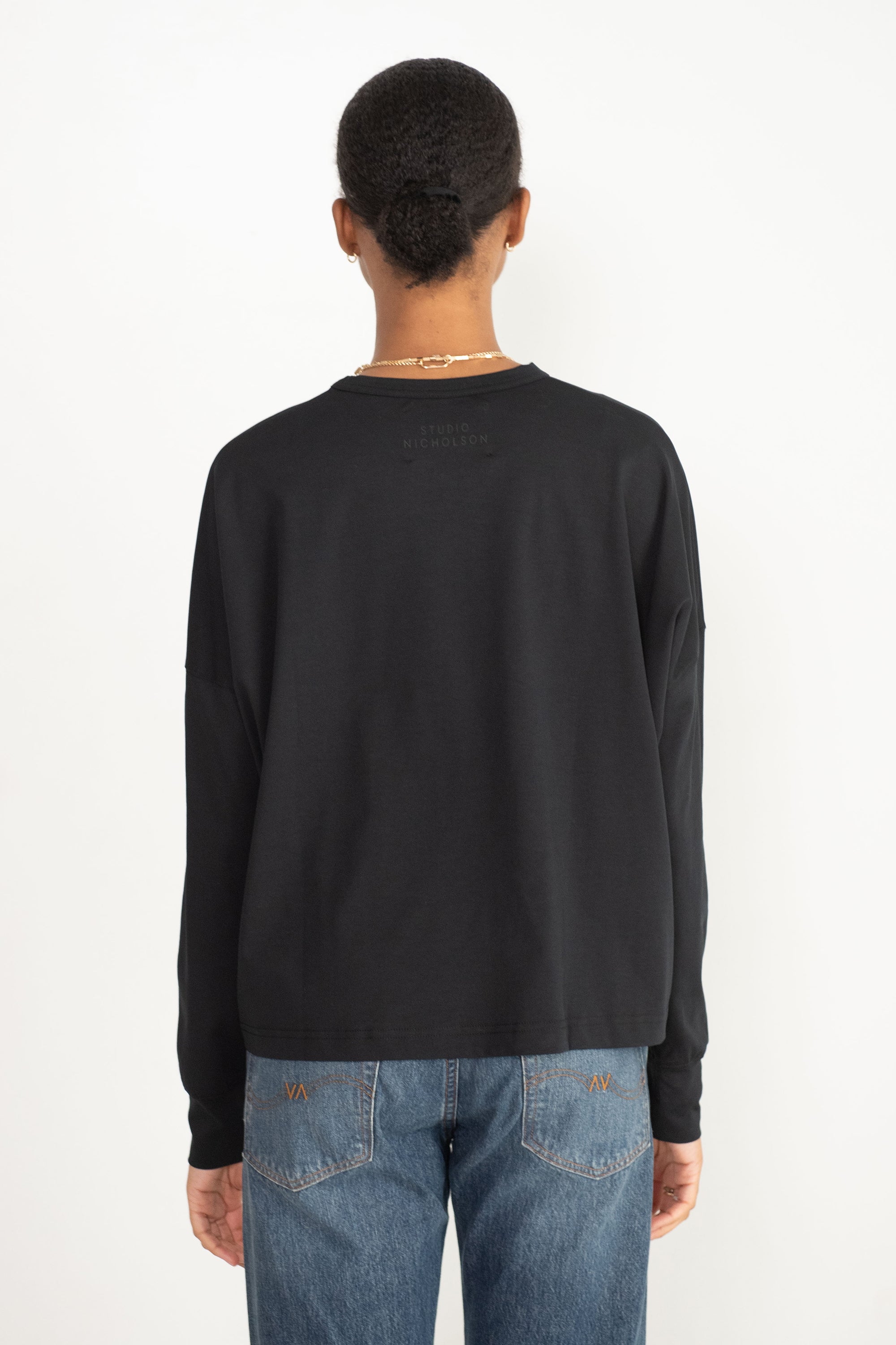 Studio Nicholson - Loop Long Sleeve T-Shirt, Black