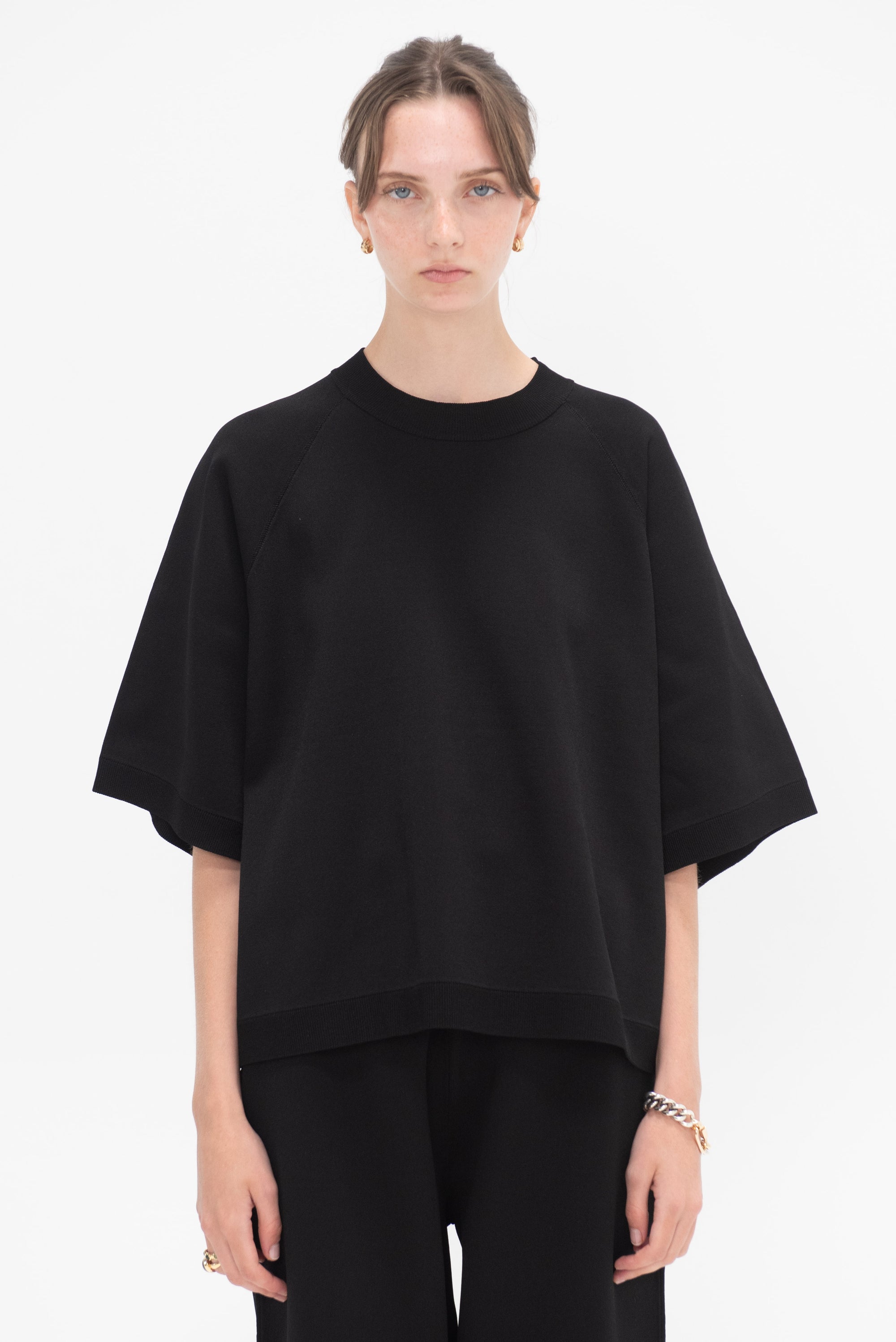 STUDIO NICHOLSON - Mata Raglan T-Shirt, Black