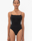 TOTEME - Smocked Swimsuit, Black