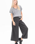 TIBI - Adler Glenplaid Wrap Pant, Grey Multi