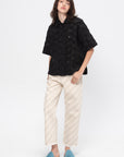 Trousers 5 Pocket Boyfriend Fit, Bone