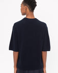 TIBI - Washable Cashmere Oversized Easy T, Navy