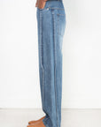 TIBI - Spring Denim Tuck Jean, Classic Blue