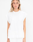 Light Weight Sweatshirting Sleeveless Easy Top