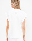 Light Weight Sweatshirting Sleeveless Easy Top