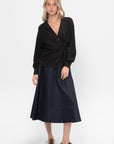 Eco Nylon Circle Skirt, Navy