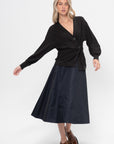 Eco Nylon Circle Skirt, Navy