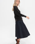 Eco Nylon Circle Skirt, Navy