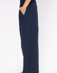 Harold Suiting Wide Leg Pull-On-Pant - Short, Navy