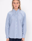 Franklin Oversized Shirt with Hem Detail, Blue Multi