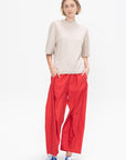 Washable Cashmere Oversized Easy T-Shirt, Oatmeal