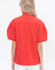 Luxe Pique Polo Shirt, Red