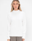 Serviette Crewneck Easy Pullover, Optic White