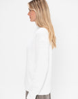 Serviette Crewneck Easy Pullover, Optic White