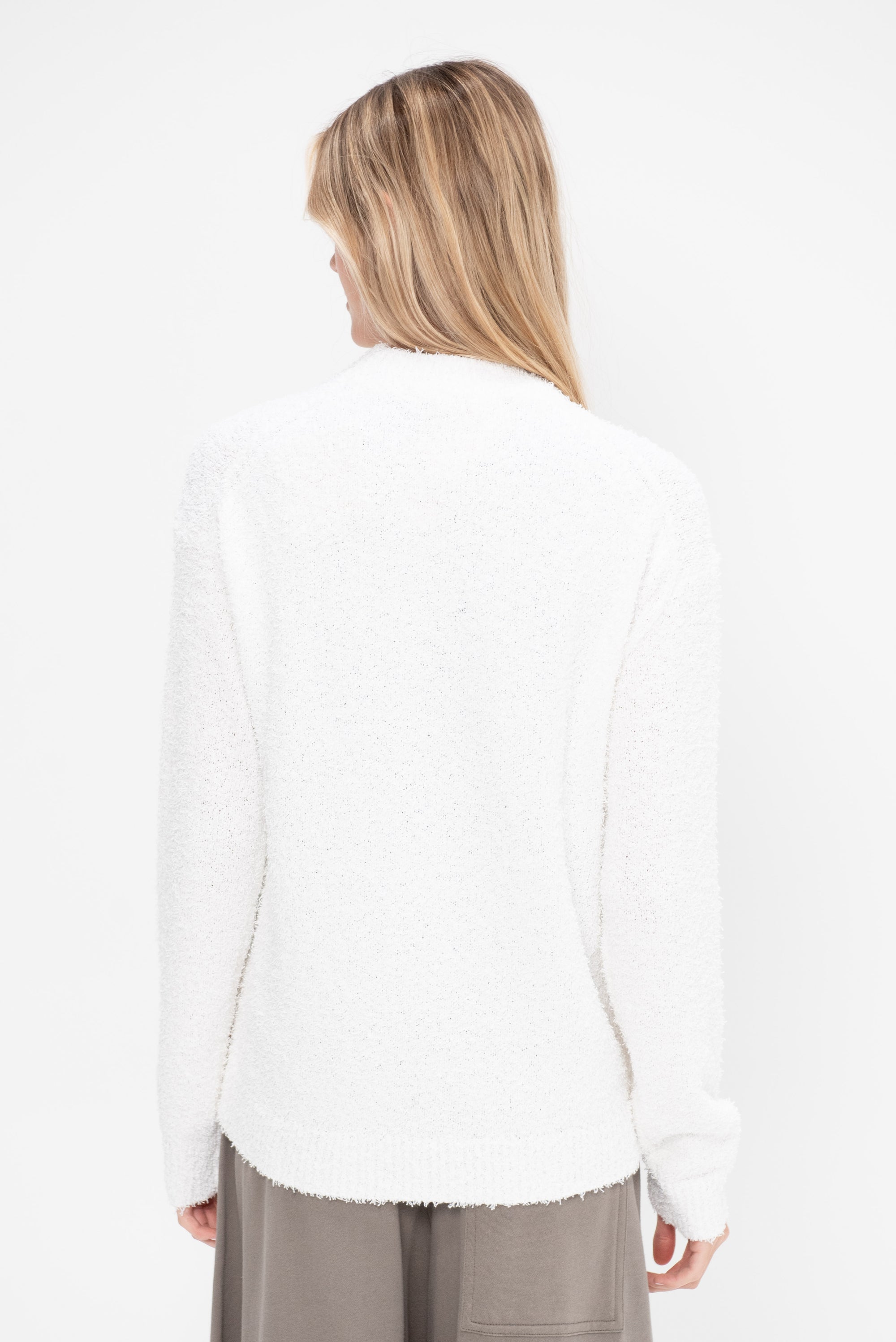 Serviette Crewneck Easy Pullover, Optic White