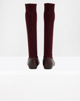 Borg Sock Shoe - Tall, Burgundy