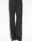 TIBI - Active Knit Scottie Striped Jogger, Black Multi