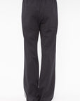 TIBI - Active Knit Scottie Striped Jogger, Black Multi