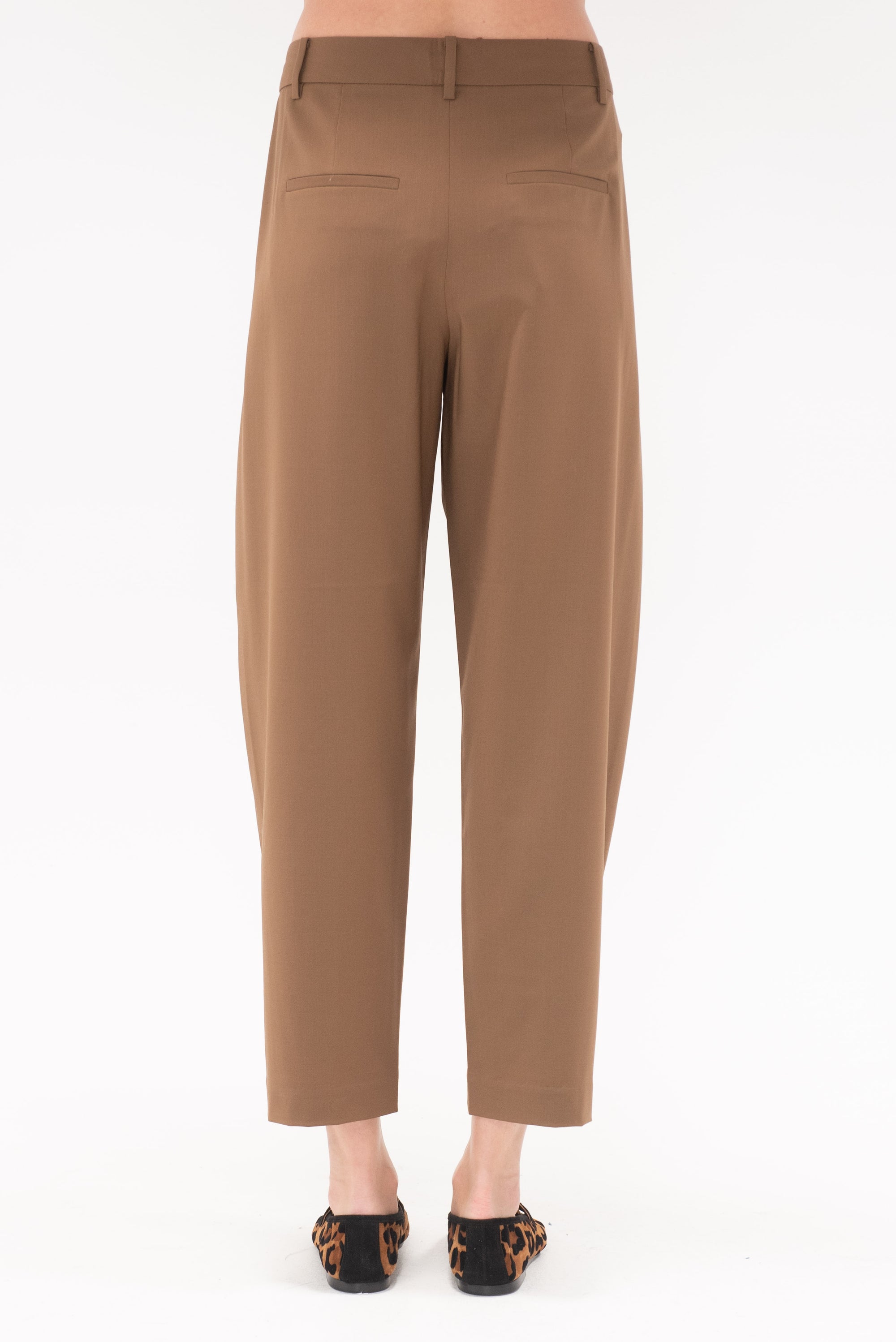 TIBI - Tropical Wool Reese Sculpted Trouser, Toffee