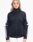 Active Knit Zipper Detailed Track Jacket, Navy