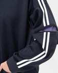 Active Knit Zipper Detailed Track Jacket, Navy