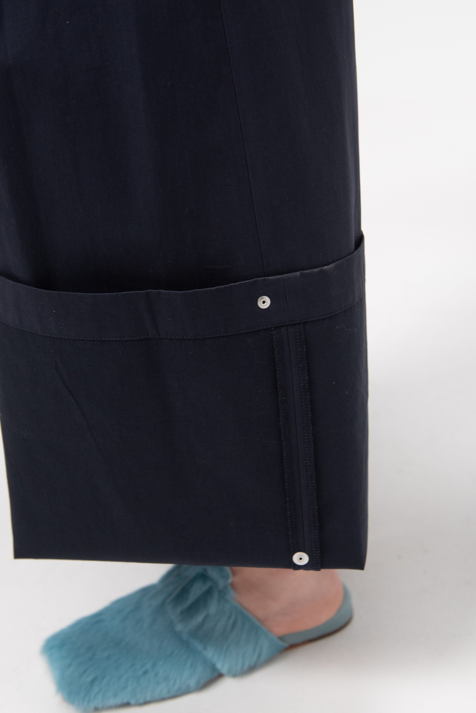 Bio Twill Triple Pleat Pant, Dark Navy