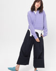 Bio Twill Triple Pleat Pant, Dark Navy