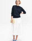 Nylon Pleated Pull On Skirt