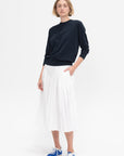 Nylon Pleated Pull On Skirt