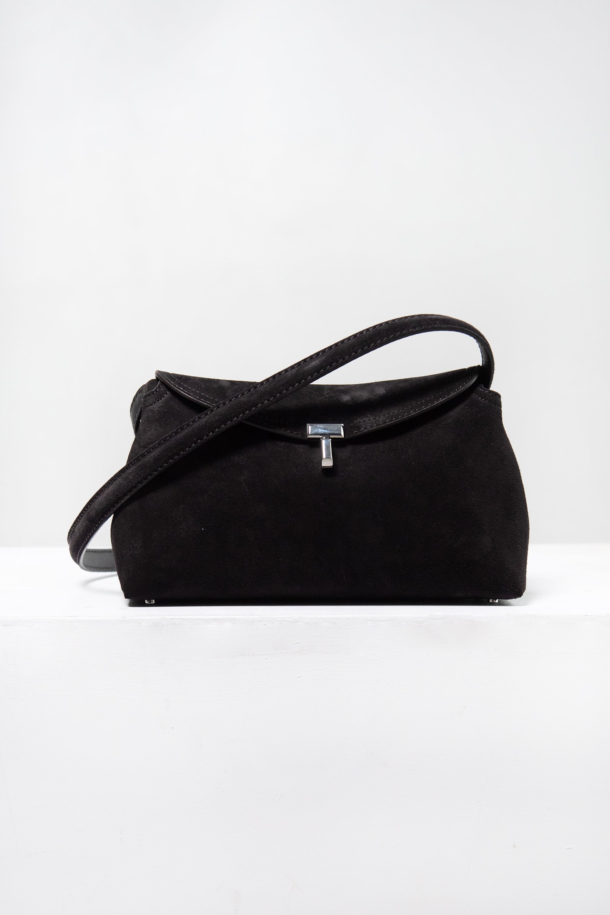 TOTEME - T-Lock Clutch, Espresso