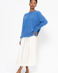 Crew Neck Cashmere Knit, Azure